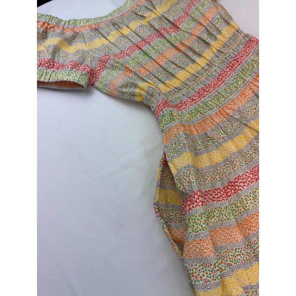 Ann Mashburn Mixed Media Print Midi Cotton Dress Size XS - Picture 4 of 6